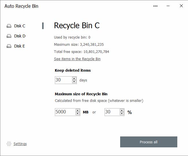Auto Recycle Bin下载,数据清理,自动清理