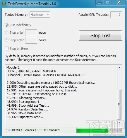 MemTest,MemTest64,MemTest64下载,内存测试工具