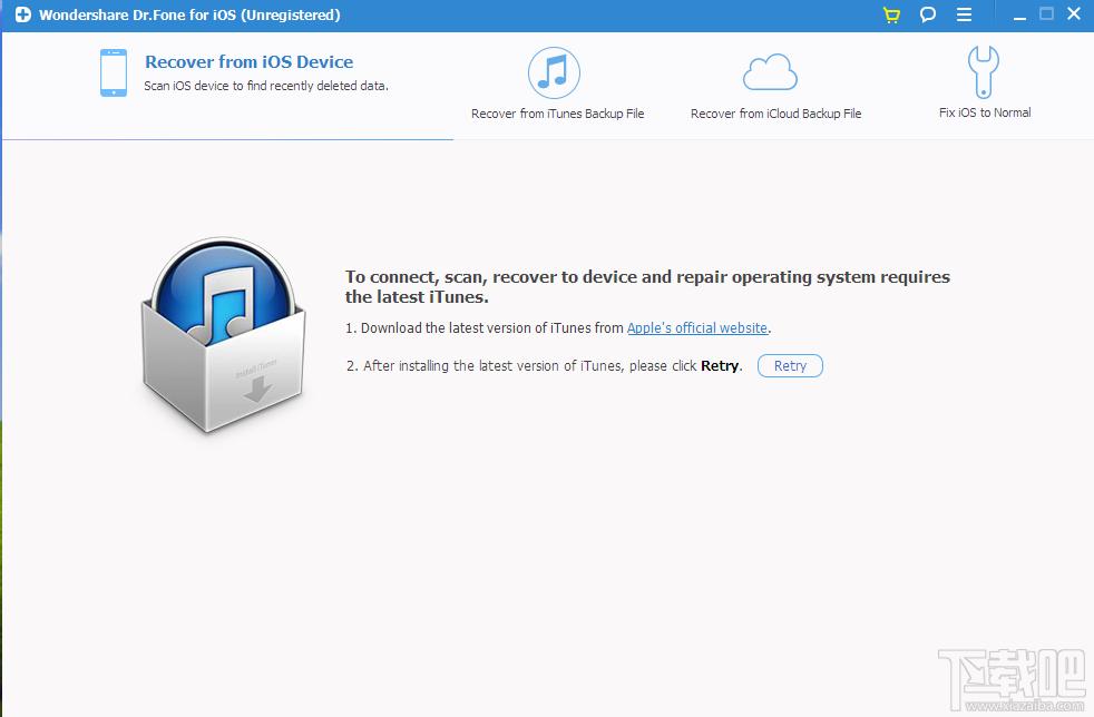 Wondershare Dr.Fone for iOS,苹果数据恢复,数据恢复,苹果数据恢复