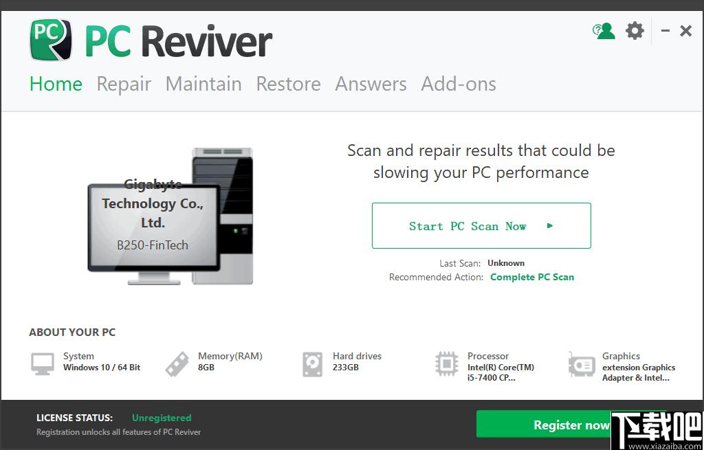 PC Reviver下载,系统优化