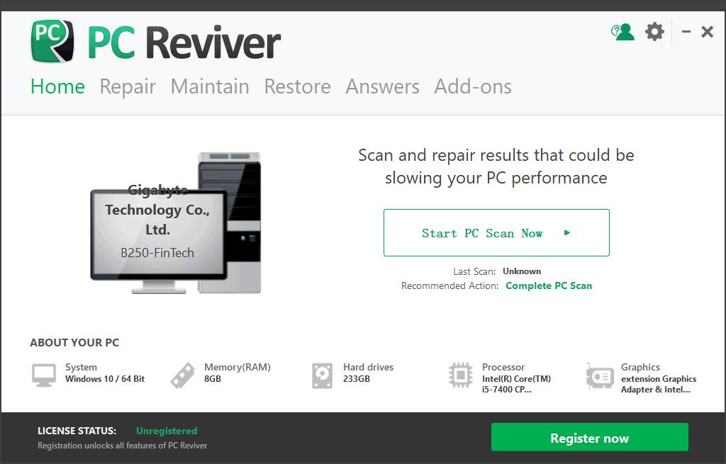 PC Reviver下载,系统优化