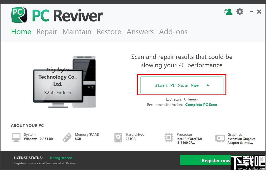 PC Reviver下载,系统优化