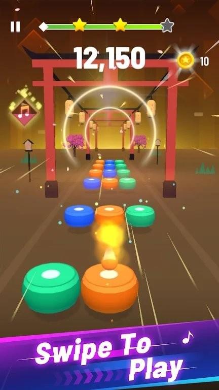 彩色球跳音乐游戏(musicballcolor)下载,彩色球跳,跳跃游戏,闯关游戏