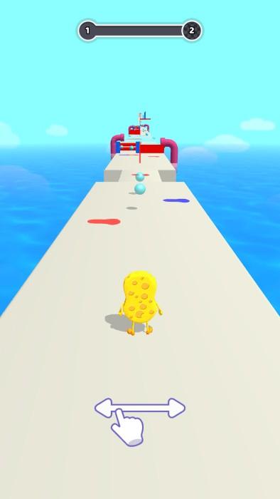 海绵跑秀手游下载,海绵跑秀,跑酷游戏,躲避游戏