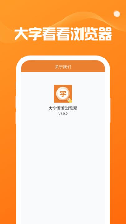 大字看看浏览器最新版下载,大字看看浏览器,浏览器app