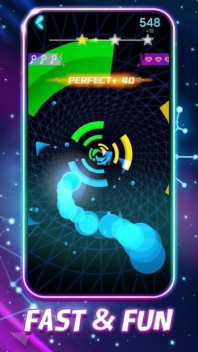梦幻圆圈冲刺手机版下载,梦幻圆圈冲刺,音乐游戏,闯关游戏
